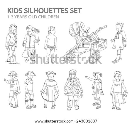 Line Drawing People Stock Illustration 143379046 - Shutterstock