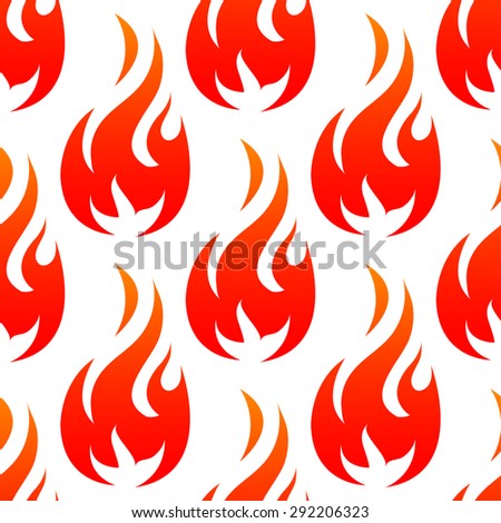 Red Fire Flat Icons Pictograms Set Stock Vector 209454070 - Shutterstock