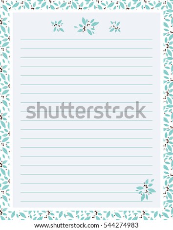 vector printing paper note cute paper stock vector