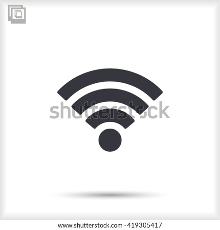 Wi Fi Icon Vector Stock Vector 524321545 - Shutterstock