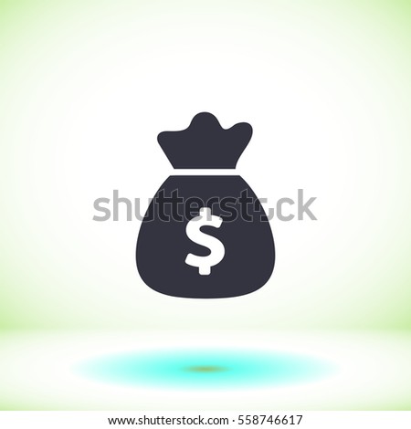 Money Bag Vector Icon 10 Eps Stock Vector 370574630 - Shutterstock