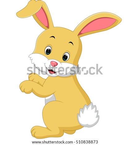 Illustration Cartoon Rabbit Vector Stock Vector 115606375 - Shutterstock