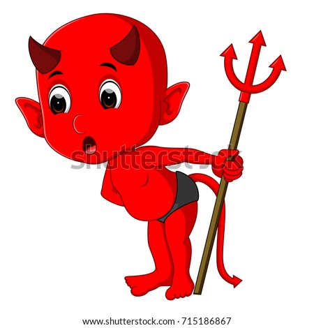 Little Devil 3d Render Cartoon Devil Stock Illustration 3175742 ...