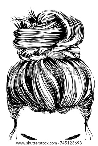 48+ Messy Bun Hairstyle Clipart, Great Ideas!