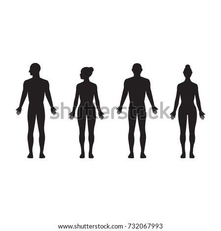 Male Time Lapse Child Adult Silhouettes Stock Vector 73977880 ...