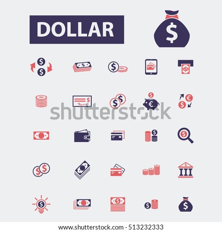 Dollar Icons Stock Vector 414386293 - Shutterstock