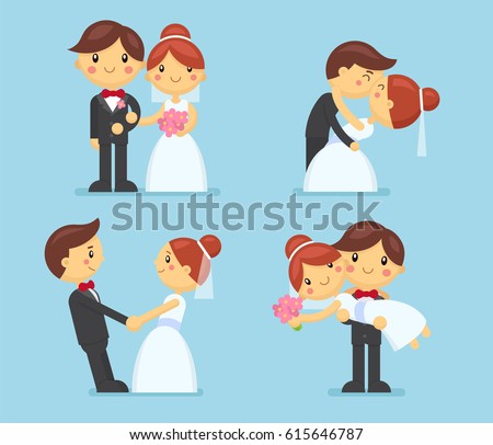 Bride Groom 스톡 벡터 364822976 - Shutterstock