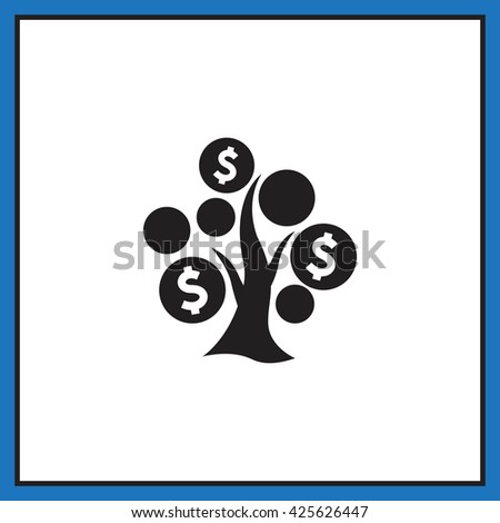 Money Tree Icon Vector Stock Vector 408332815 - Shutterstock