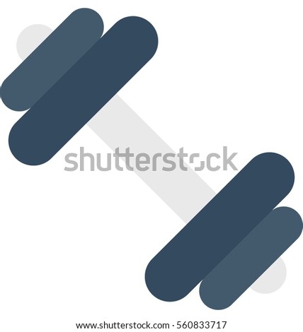Dumbbell Vector Icon Stock Vector 634499507 - Shutterstock