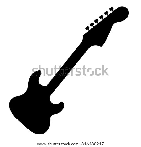 Generic Guitar Silhouette Stock Vector 925309 - Shutterstock