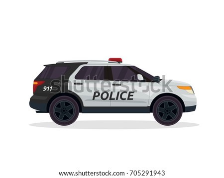 Police Car Vector Illustration Stock Vector 29795410 - Shutterstock