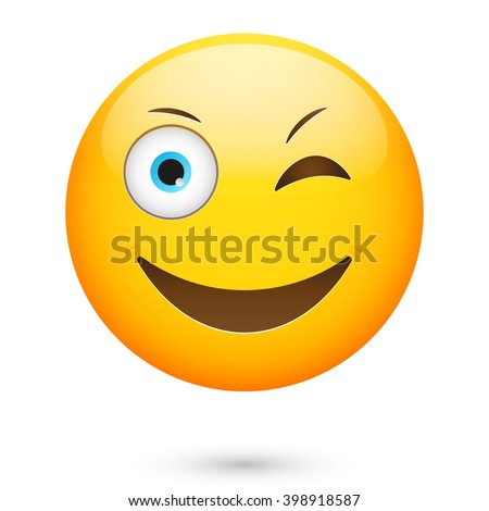 Winking Face Stock Vector 367609046 - Shutterstock