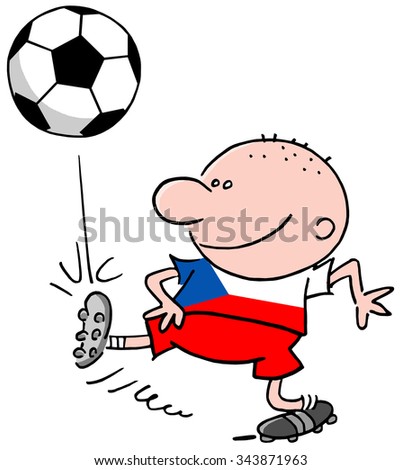 Cartoon Soccer Kid Vector Clip Art Stock Vector 136949234 - Shutterstock