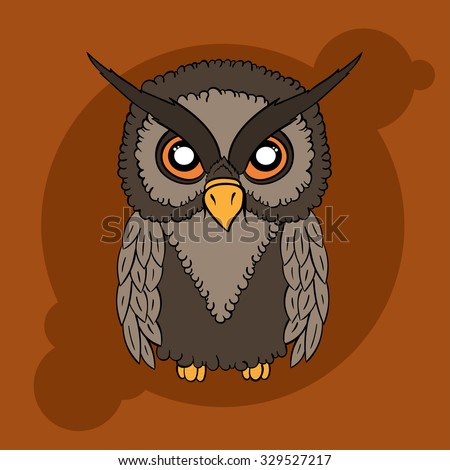 Vector Sign Owl Stock Vector 263176757 - Shutterstock