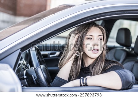 Fingering girl in car Fingering girl in car