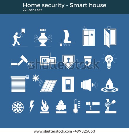 Download Smart Home Automation Vector Icons Set Stock Vector ...