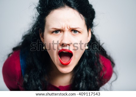 Woman Sticking Her Tongue Out Stock Photo 123525481 - Shutterstock