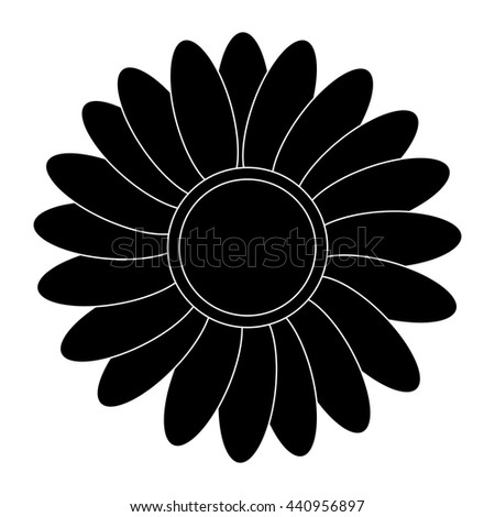 Illustration Flower Sketch On White Background Stock Vector 116211952