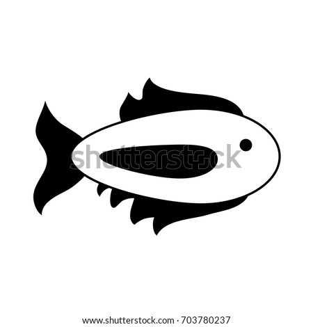 Cute Funny Cartoon Fish Huge Eyes Stock Vector 82026982 - Shutterstock