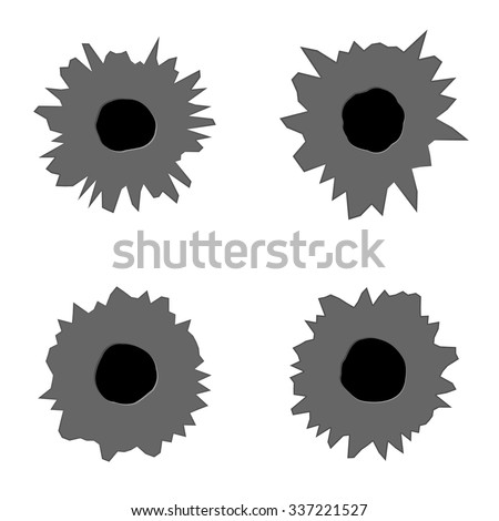 Bullet Holes Icon Stock Vector 401385775 - Shutterstock