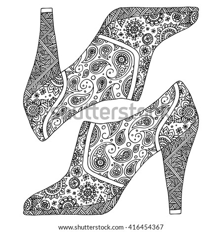 Paisley Seamless Pattern Doodle Hand Drawn Stock Vector 401437309 ...