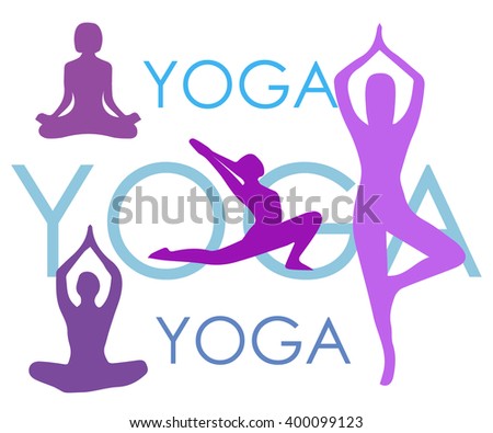 Yoga Fitness Concept Vector Illustration Stock Vector 557930200 ...