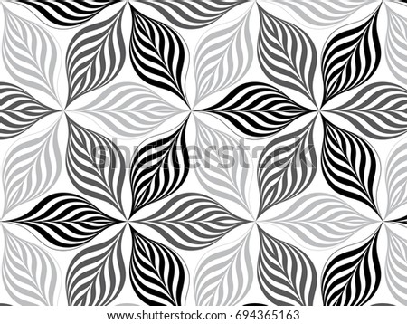 Seamless Pattern Floral Stylish Background Vector Stock Vector ...