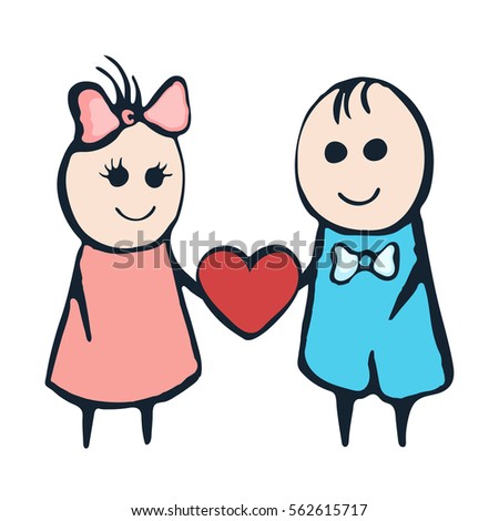 People Group Heart Shape Holding Hands Stock Vector 370315196 ...