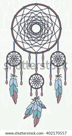 Highly Detailed Native American Dream Catcher Stock Vector 92526208 ...