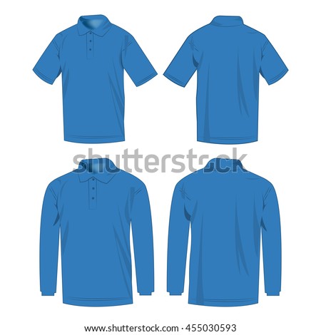 Navy Blue Polo Shirt Polo Long Stock Vector 511591624 - Shutterstock