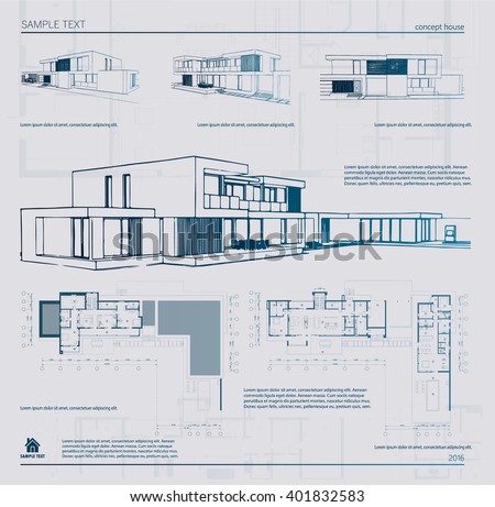 Architecture Drawing Template vector architectural template background architectural drawing Architecture Drawing Template vector architectural template background architectural drawing