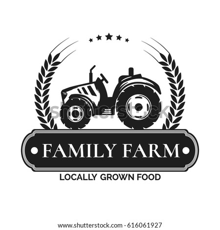 Tractor Logo Illustration Emblem Design Stock Vector 475291486 ...