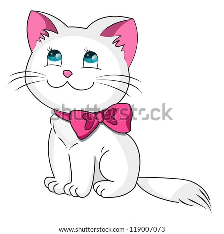 Cat Love Greeting Card Stock Vector 74101822 - Shutterstock