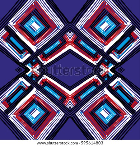 Download Rectangle Mandala Hand Drawn Vector Pattern Stock Vector 595614785 - Shutterstock