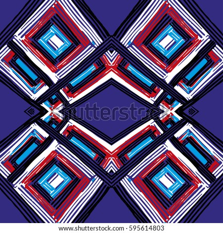 Download Rectangle Mandala Hand Drawn Vector Pattern Stock Vector ...