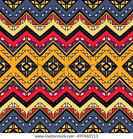 Seamless Geometric Pattern Native American Style Stock Vector 95793289 ...