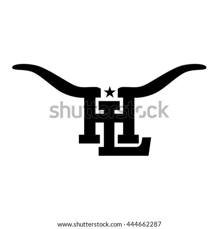 Longhorn Logo Stock Vector 444662287 - Shutterstock