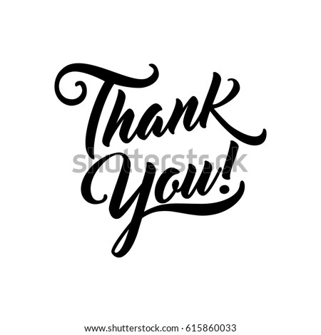 Thank You Beautiful Lettering Text Vector Stock Vector 542692099 ...