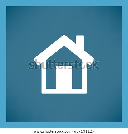 House Icon House Vector Isolated Flat Stock Vector 589616096 - Shutterstock