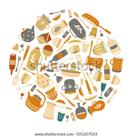 Kitchen Utensils Border set flat ware vintage kitchen utensils stock vector 501803686 Kitchen Utensils Border set flat ware vintage kitchen utensils stock vector 501803686