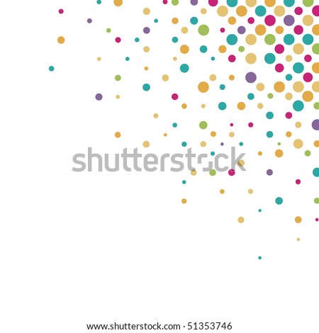 Circle Pattern On White Background Vector Stock Vector 51881857
