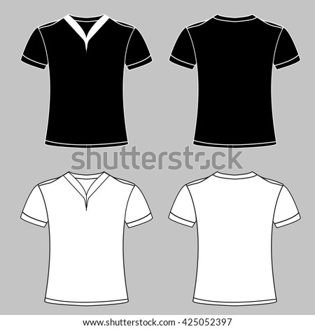 Download Mens Short Sleeve Shirts Different Collar Stock Vector ...