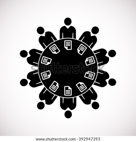 Meeting Icon Stock Vector 392947453 - Shutterstock