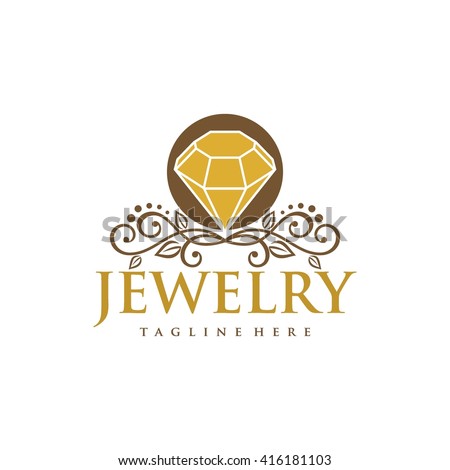 Jewelry Logo Template Stock Vector 416181034 - Shutterstock