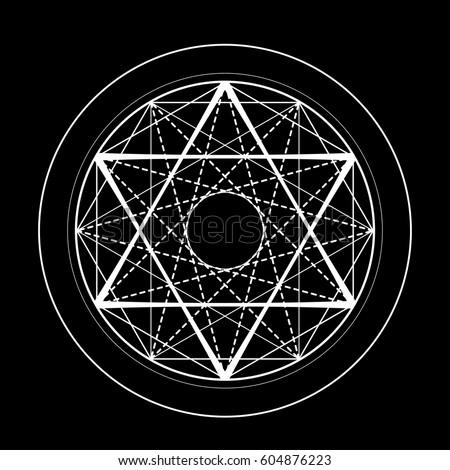 Metatron S Cube Merkaba Star Tetrahedron Stock Illustration 128755079 ...