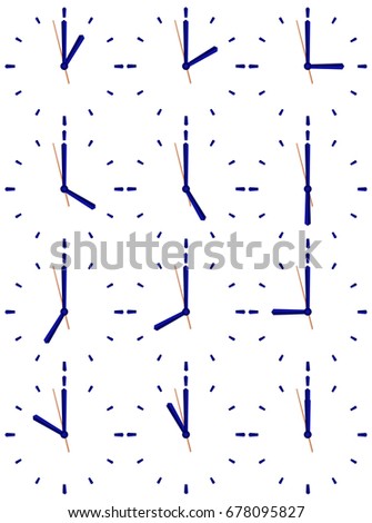 Vector Illustration Mechanical Clock Clock Face Stock Vector ... Vector Illustration Mechanical Clock Clock Face Stock Vector ...