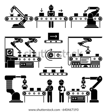 Automation Production Line Industrial Engineering Management Stock ...