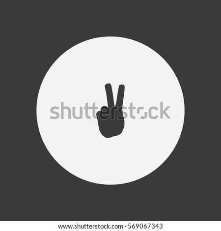 Peace Hand Vector Stock Vector 402845092 - Shutterstock