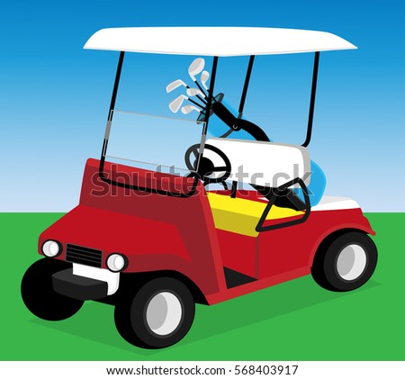 Funny Dog On Car Cartoon Vector Stock Vector 64381399 - Shutterstock