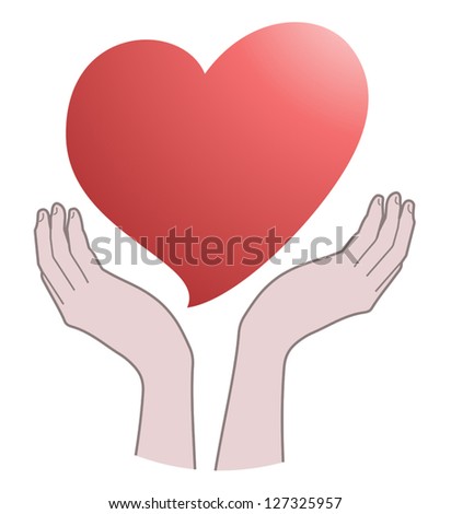 Hugging Heart Vector Hug Yourself Love Stock Vector 494153569 ...